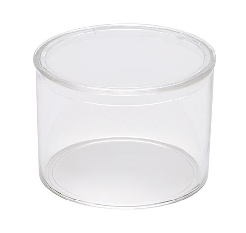 Extra Small Round Crystal Clear Container