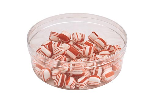 Round Plastic Candy Container