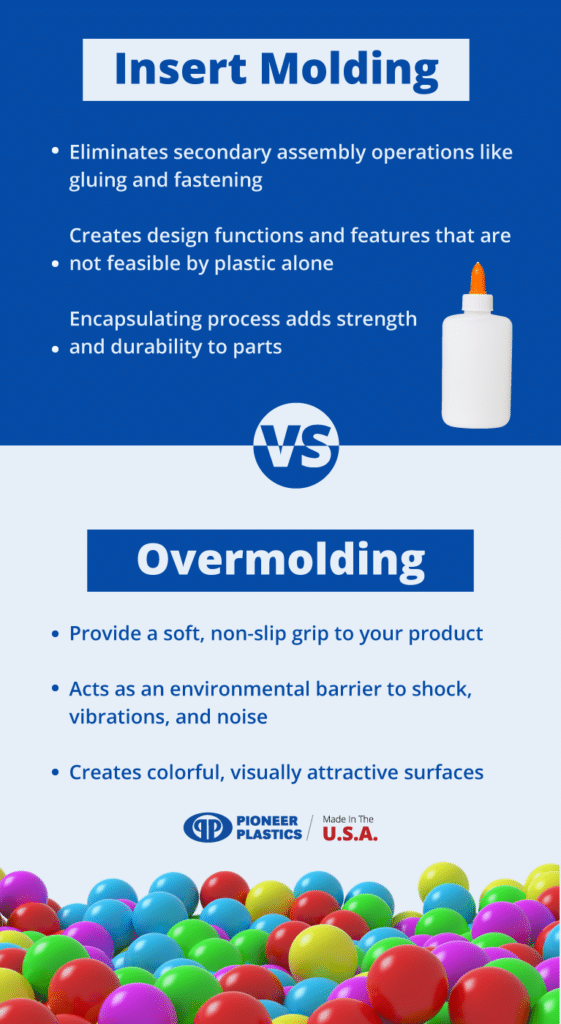 insert molding vs. overmolding comparison