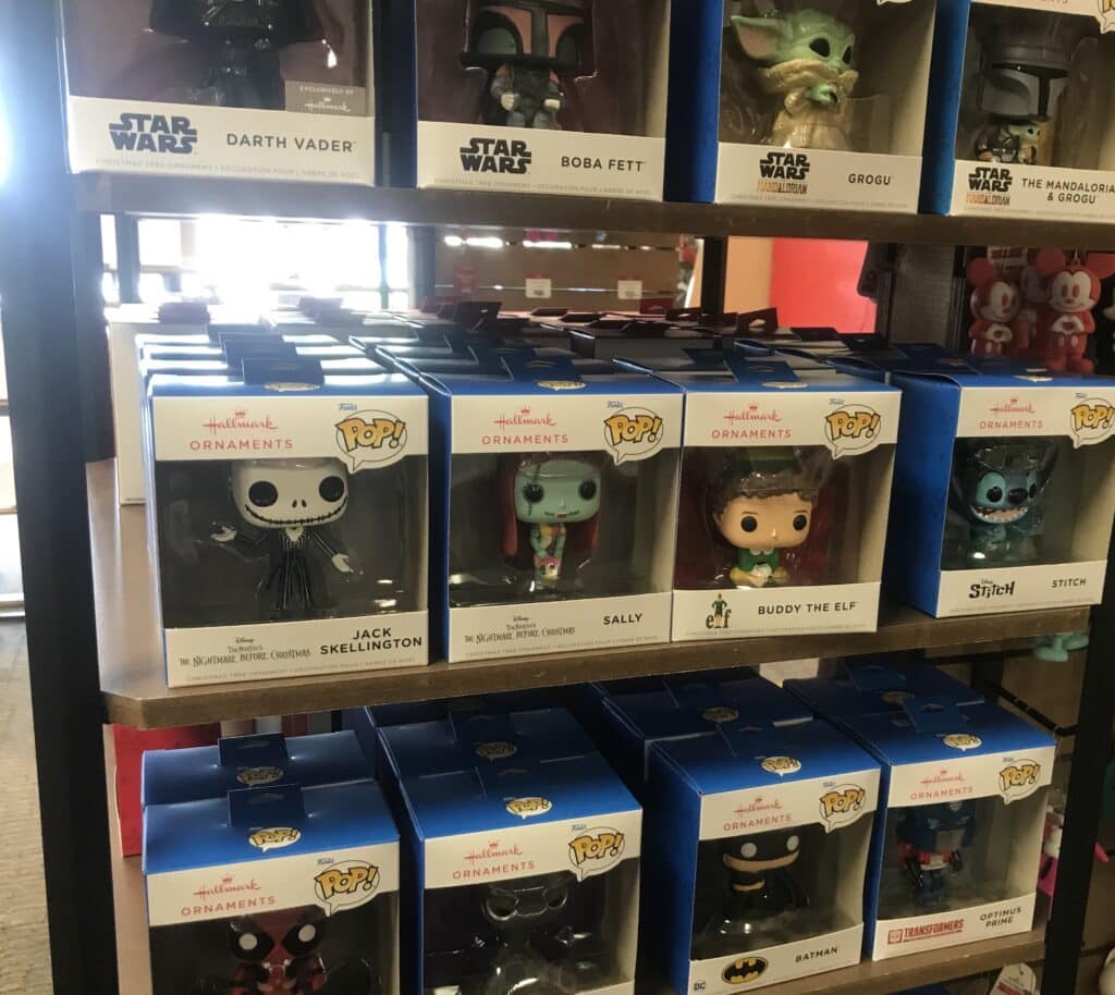 Funko POP Collectibles on Display