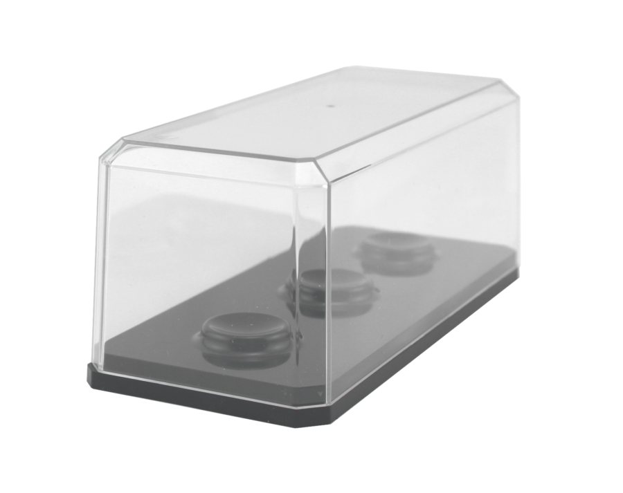 Three Golf Ball Display Case with Black Base - 143C3GOLF-BB - Image 3