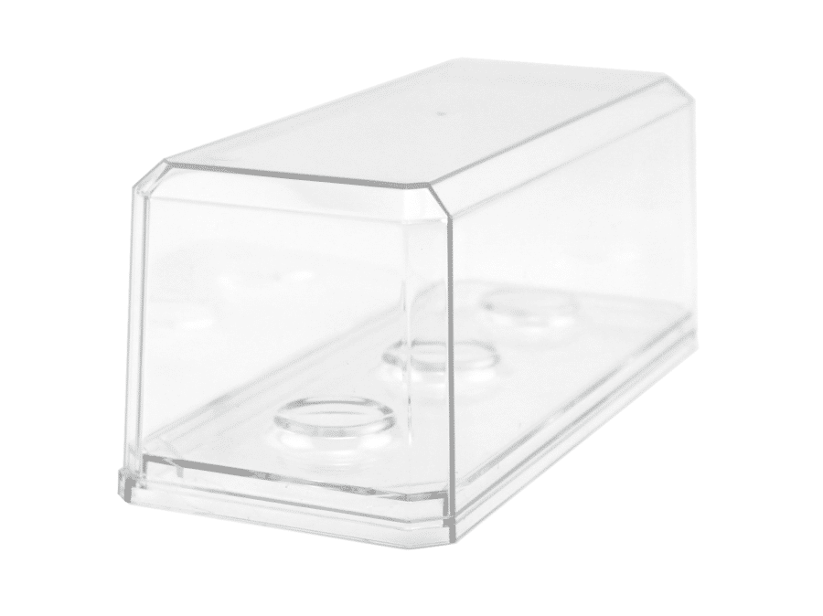 Three Golf Ball Display Case with Clear Base - 143C3GOLF-BC - Image 3