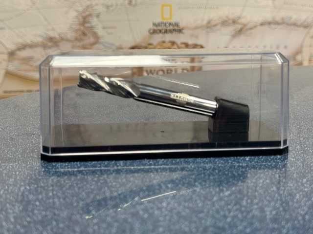 Precision drill bit display case for hobbyists and collectors.