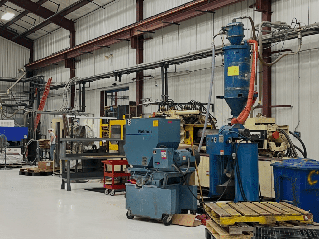 plastic injection molding machinery at Pioneer Plastics in Dixon, KY