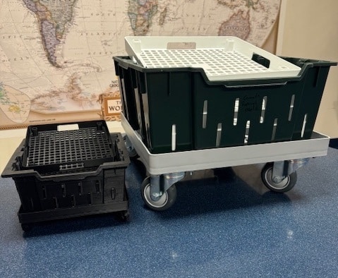 Stackable storage containers for efficient organization and easy mobility in any space.